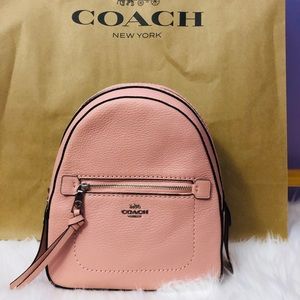 coach pink mini backpack